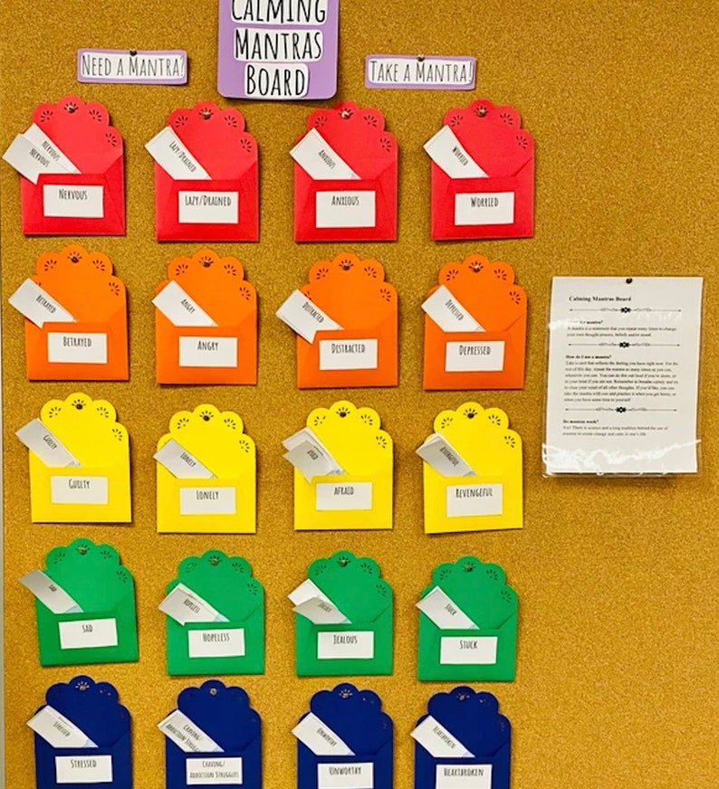 Bulletin Board Kit for Mental Health Support Classroom Decor Etsy