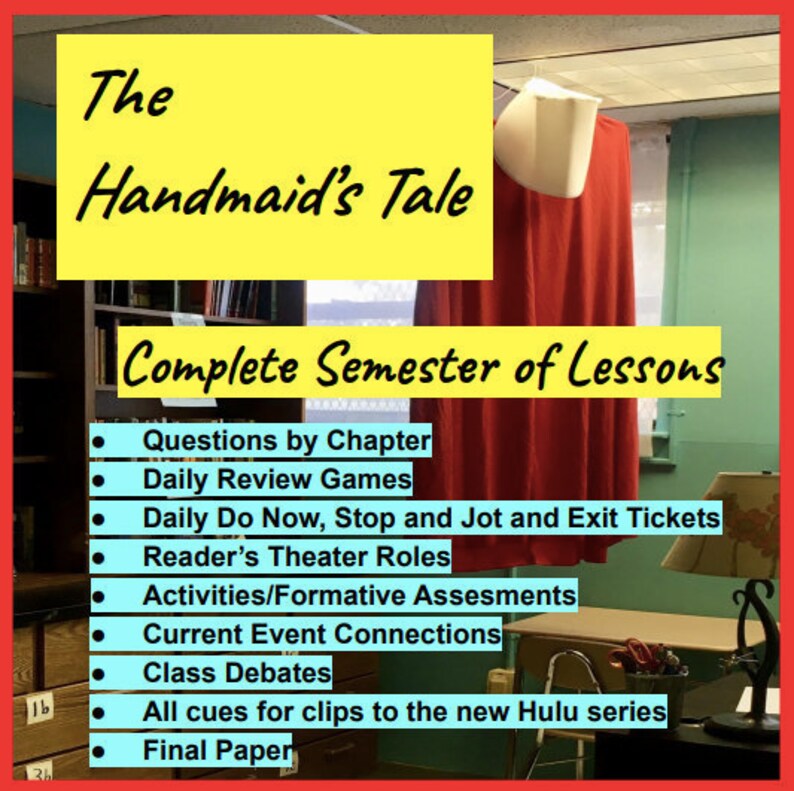 The Handmaid's Tale Unit Plan, ALL Lessons Included Classroom