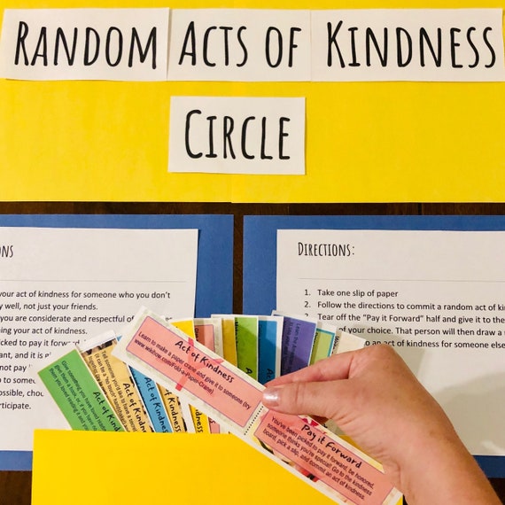 Random Acts of Kindness Board Bulletin Board Activity Etsy