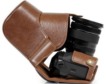 Fujifilm X-T5 (16-80 mm Lens) Genuine Leather Camera Case with Battery Access, Camera Cover for Precision Fit and Coverage Fujifilm X-T5