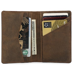 Portafoglio personalizzato fatto a mano, portafoglio bifold personalizzato per carte e contanti, porta carte di credito sottile per tenere i tuoi oggetti essenziali di tutti i giorni in un unico posto