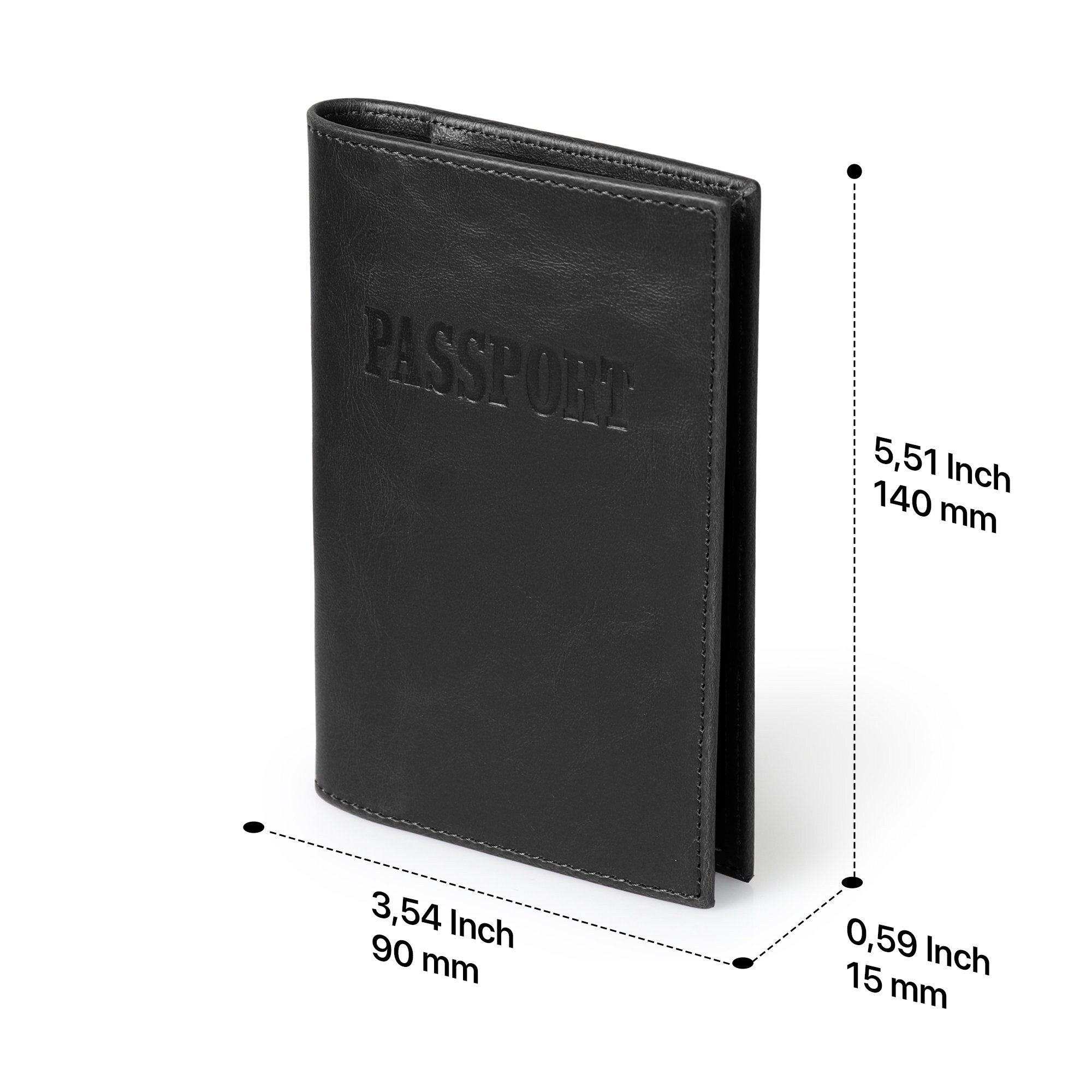  Passport Holder Women, Genuine Leather Passport Wallet RFID  Blocking for Men and Women, Passport Cover with Snap Closure Fit for  Immunization Record Card Upgraded - Green