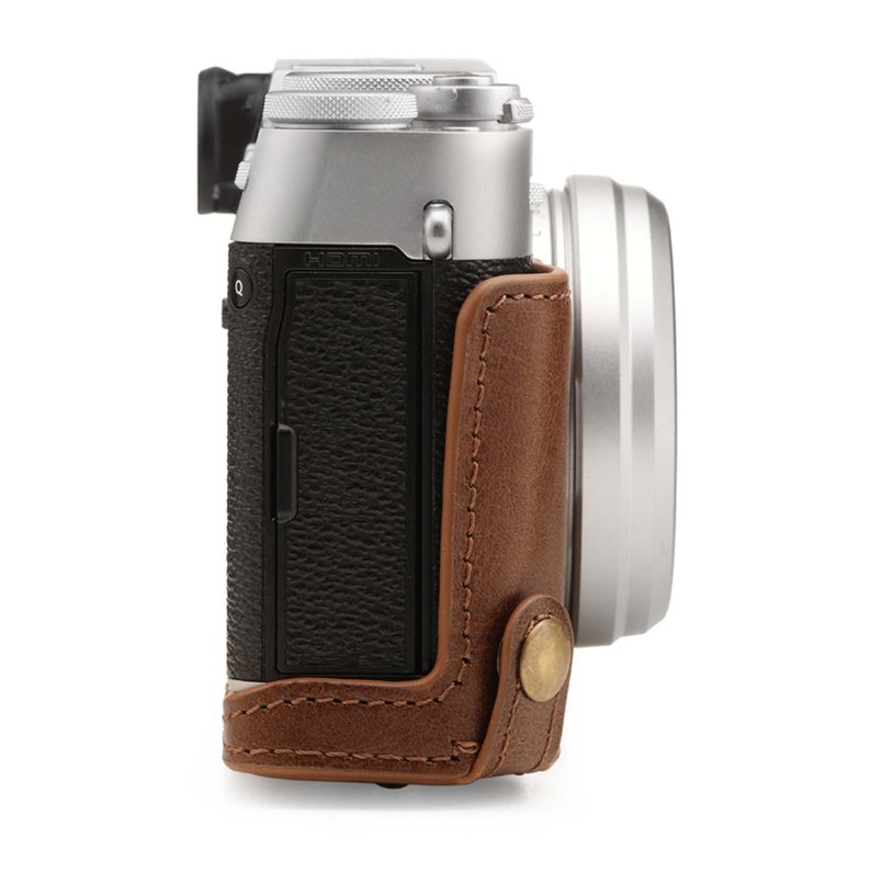 Fujifilm X100V Fine Leather Camera Case & Strap Brown / Etsy