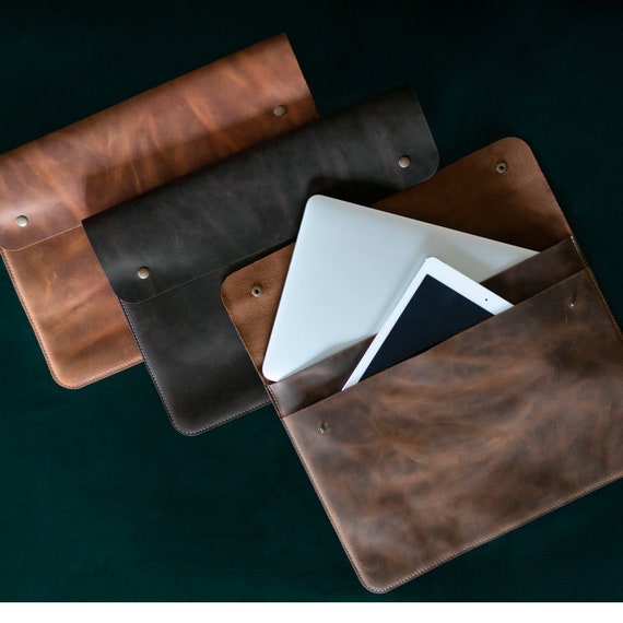 Personalized Leather Sleeve Bag for MacBook Pro and Air 16 14 13 13.3 15 MacBook Air Case MacBook Pro Case Etsy UK