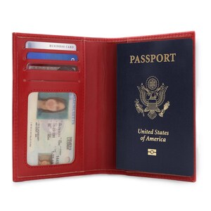 Slim Passport Wallet With RFID Blocking Vegan Leather - Etsy