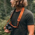 Leather Camera Strap Personalized | Graduation Gift for Photographer | MegaGear SLR DSLR Neck Belt | Class of 2026 Milestone Present