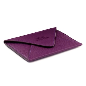Hand Crafted Top Grain Leather Envelope Clutch Wallet, RFID Blocking ...