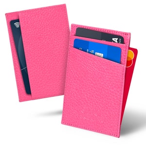 Gepersonaliseerde kleine damesportemonnee topnerfleer voor dagelijks reizen, handgemaakte creditcardhouder met minimalistisch ontwerp, eenvoudige portemonnee