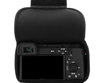 Sony Alpha A6600 (18-135mm) Ultraleichtes Neopren-Kameratasche - Schwarz / Blau / Grau / Rot / Pink