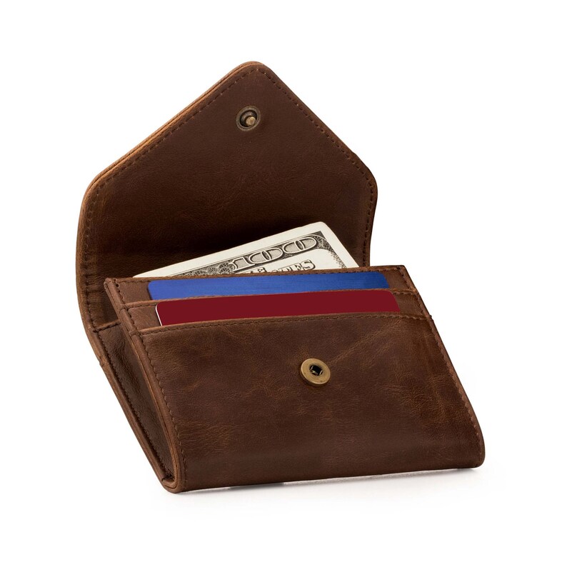 Leather Coin Purse and Credit Card Organizer With RFID Etsy