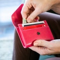 Handcrafted Credit Card Wallet with RFID Blocking, Lightweight Leather Coin and Credit Card Organizer with Coin Credit Card or Cash Pocket product logo