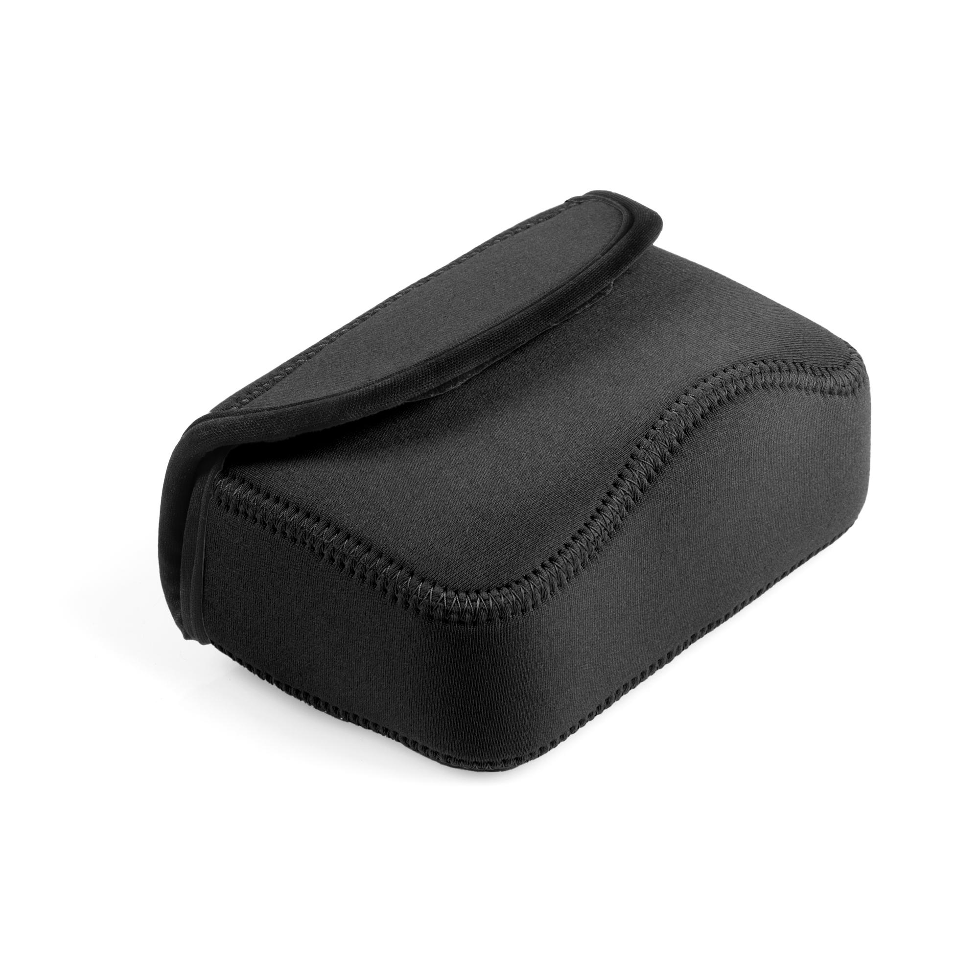 Pochette De Protection FitBAG Pour Sony Xperia XA1 Plus - Tissu Rétro Noir, Nettoyage écran, Fait Main En Allemagne - 4