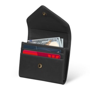 Geldbörse aus Leder mit RFID-Blockierung, Unisex-Kreditkarten-Brieftasche mit interner Münz-Kreditkarte oder Bargeldfach