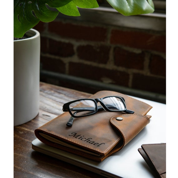 Hand Embossed Camel leather Journal with Button Clasp - 10 Hand Embossed Camel leather Journal with Button Clasp - 10