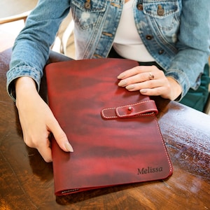 Leather Tablet Cover for iPad Pro 12.9 Case, iPad Pro 11 inches - Compatible with 2018 - 2024 iPad Air & iPad Card Apple Pencil Slots
