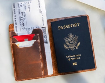 Titular de pasaporte de cuero personalizado, cubierta de pasaporte de cuero con opción de personalización, funda de pasaporte, cartera de pasaporte de cuero genuino 8