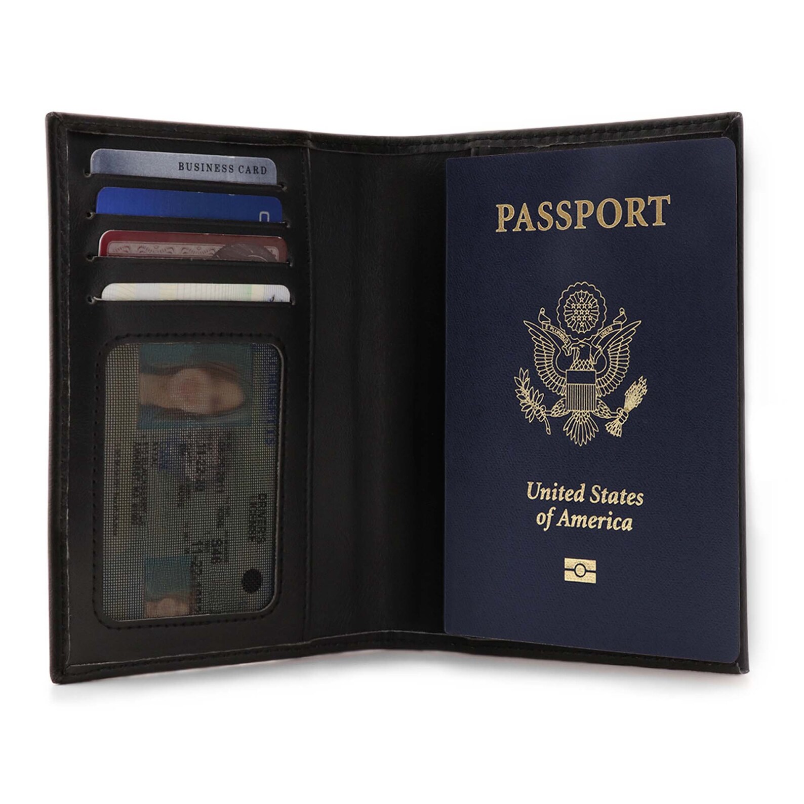 Slim Passport Wallet With RFID Blocking Vegan Leather - Etsy