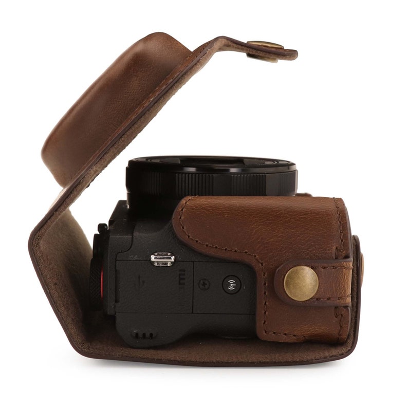 Leather Camera Case & Strap Compatible With Canon Powershot G5 Etsy
