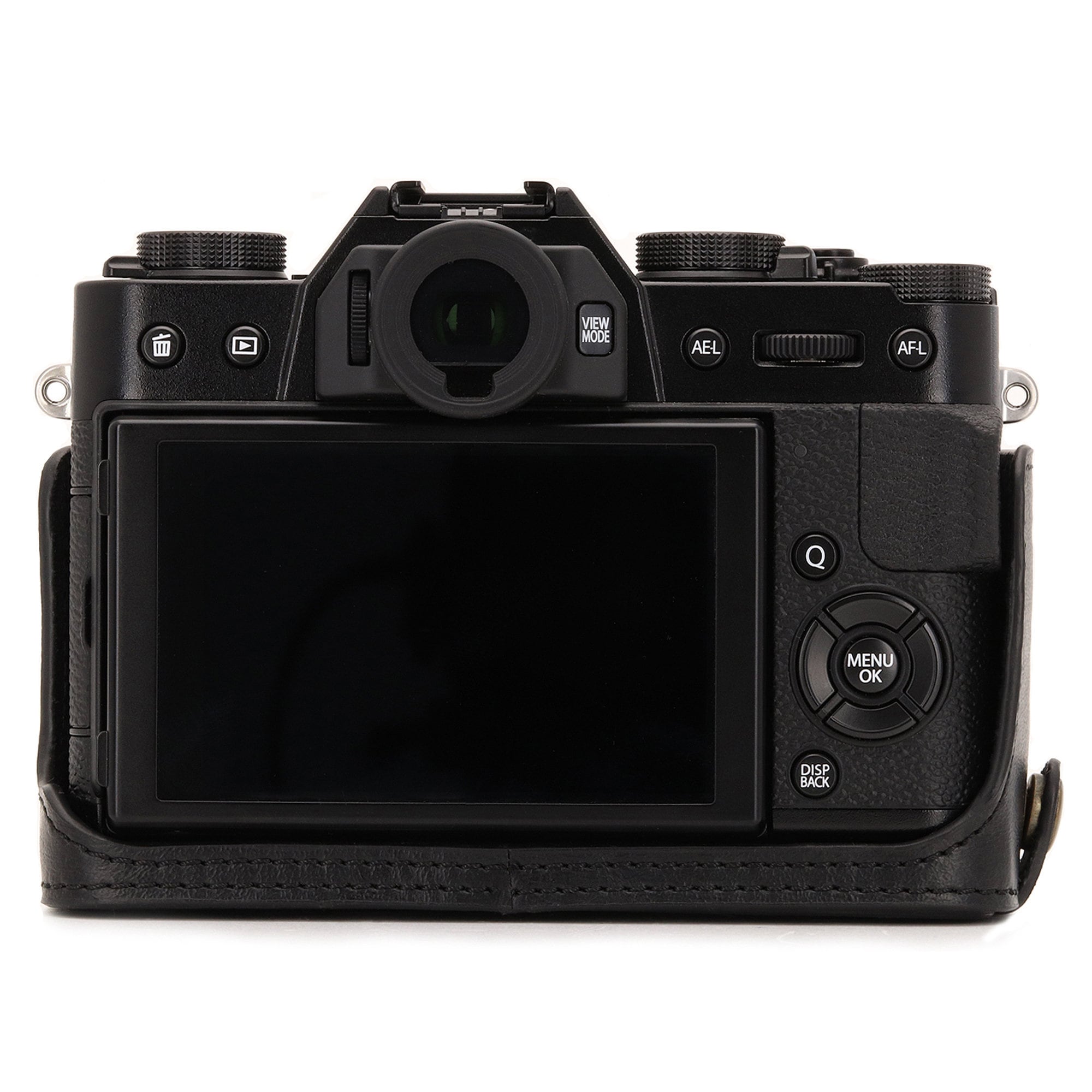 Leather Camera Half Case & Strap Compatible With Fujifilm X