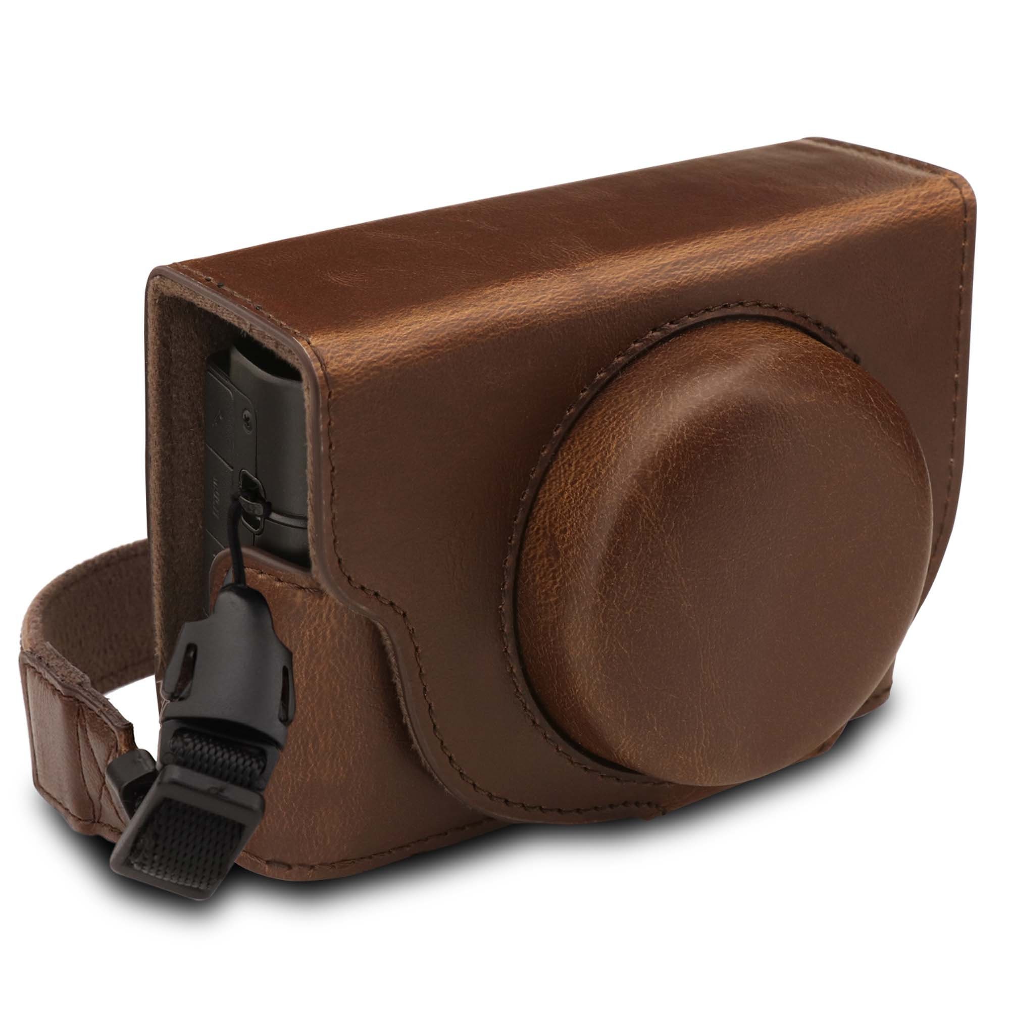 Leather Camera Case & Strap Compatible With Sony Cybershot Etsy UK