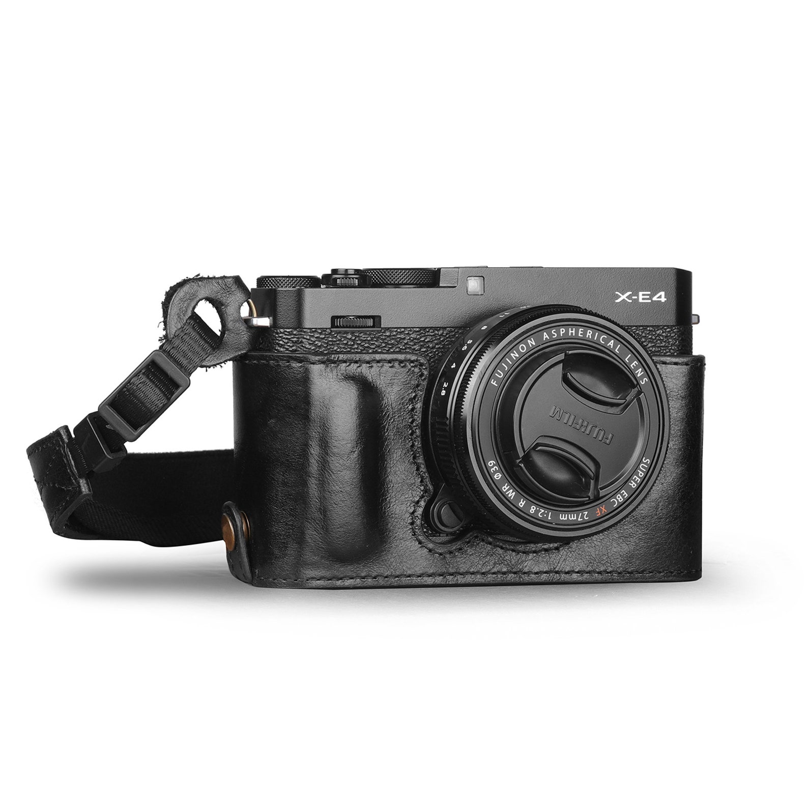 Fujifilm XE4 Fine Leather Camera Half Case & Strap Black / Etsy