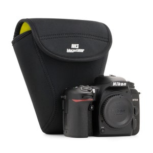 Nikon D7500 (18-140 mm) neopreen cameratas, lichtgewicht en compacte gevoerde cameratassen, waterdichte cameratas DSLR, zachte camerahoes