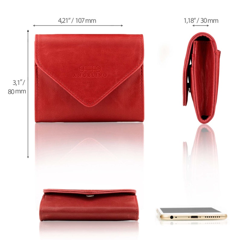 Leather Coin Purse and Credit Card Organizer With RFID Etsy