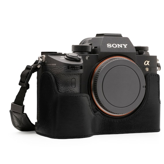 Leather Camera Case for Sony A7III A7RIII A9 - Half Case Cover