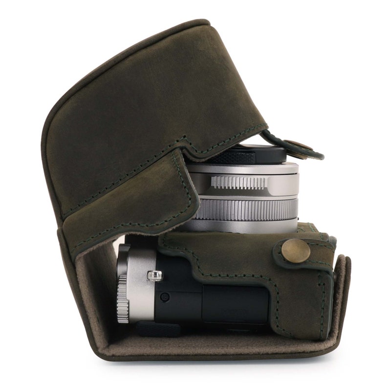 Fine Leather Camera Case & Strap Compatible With Leica Dlux 7 Etsy