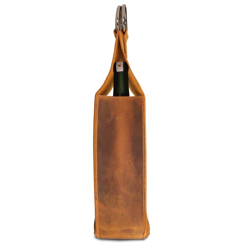 Personalized Fine Leather Wine Bottle Holder and Carrier Etsy