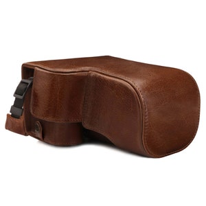 Fine Leather Camera Case & Strap Compatible with Sony Alpha A6600 (18-135mm)