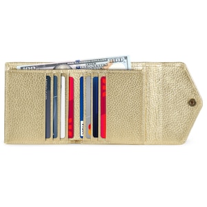 Hand Crafted Top Grain Leather Envelope Wallet, RFID Blocking Trifold Credit Card Wallet, Slim Unisex Clutch Wallet Designed To Be Practical