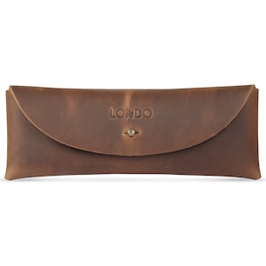 Portapenne artigianale, astuccio portapenne in pelle pieno fiore, astuccio portapenne in stile retrò, portapenne di alta qualità, custodia portapenne dall'aspetto classico, ottimo regalo
