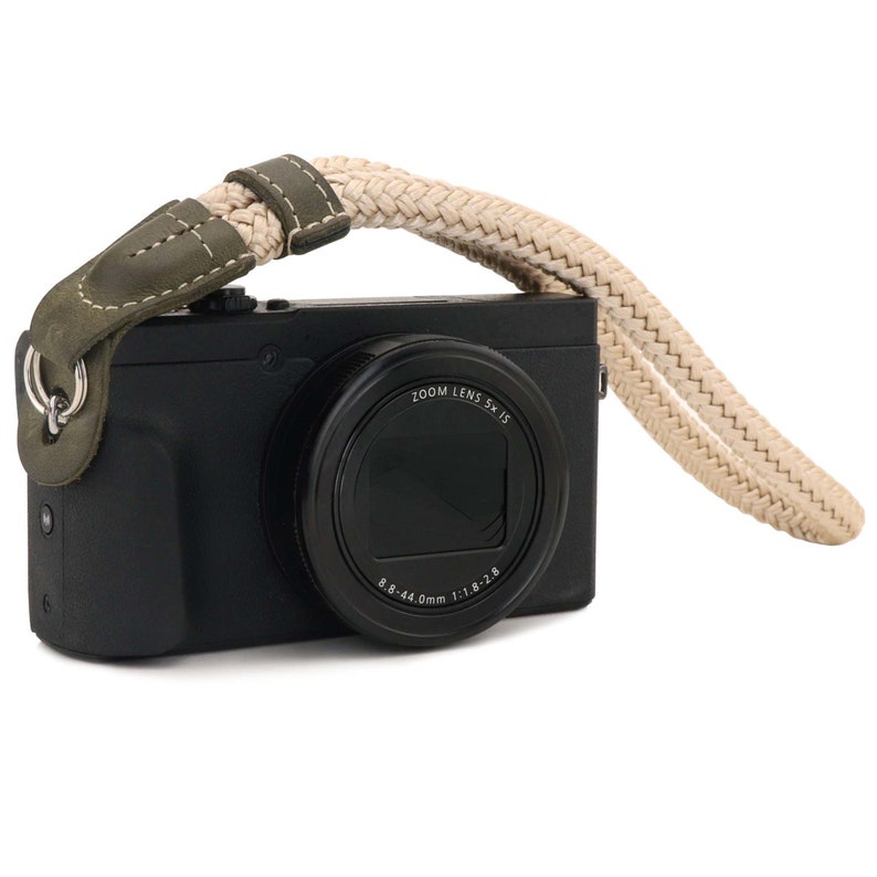 Wrist and Neck Strap for SLR, DSLR Cameras Small / Medium / Large Camel / Khaki Green / Mink / Cinnamon / Red Khaki Green