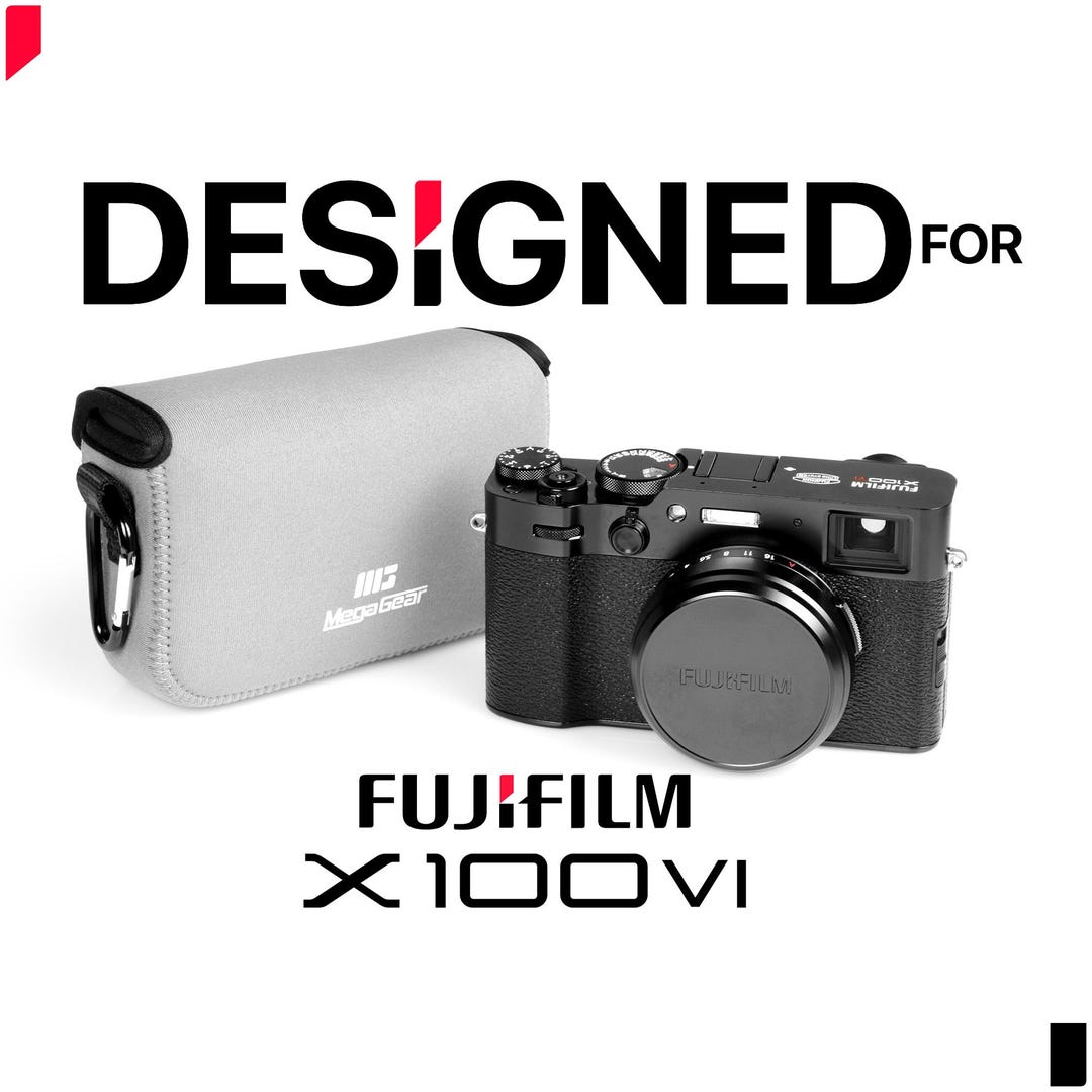 富士フイルム X100VI 超軽量ネオプレンカメラケース - ブラック 富士フイルム X100VI 超軽量ネオプレンカメラケース - ブラック