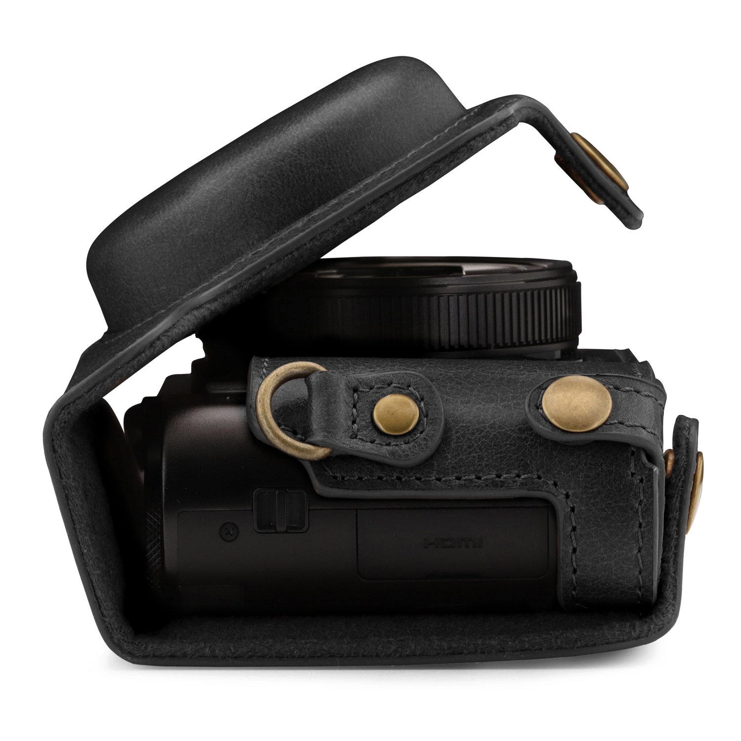 Panasonic Lumix DMC-ZS100, DC-ZS200 Ever Ready Cowhide Panasonic Lumix DMC-ZS100, DC-ZS200 Ever Ready Cowhide
