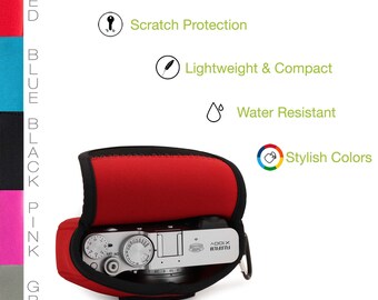 Fujifilm X100V and X100VI Ultra Light Neoprene Camera Case Black