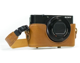 fit 28-70mm and 16-70mm and 55mm Lens Bottom opening Version Hwota Handmade Genuine Real Leather Full Camera Case Bag Cover for Sony Alpha a6300 ILCE-6300 Brown fit 28-70mm and 16-70mm and 55mm Lens Bottom opening Version Hwota Handmade Genuine Real Leather Full Camera Case Bag Cover for Sony Alpha a6300 ILCE-6300 Brown