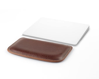 Wrist Rest Pad for Magic Trackpad, Leather Keyboard Elbow Rest Pillow, Anti Slip Desk Mat, Leather Decor for Cubicle, Home Office Desk Mat