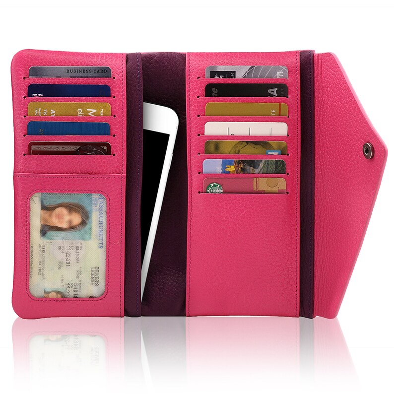 Top Grain Leather Envelope Wallet Hand Crafted Checkbook Etsy