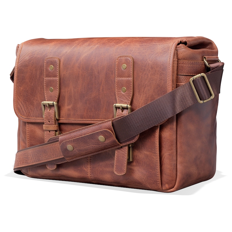 Torres Pro Vintage 16-Zoll-Laptoptasche aus Leder, Kameratasche Aktentasche, Umhängetasche, Portfolio, Notebook, Tablet, Messenger-Tasche für Männer und Frauen, Business Bild 10