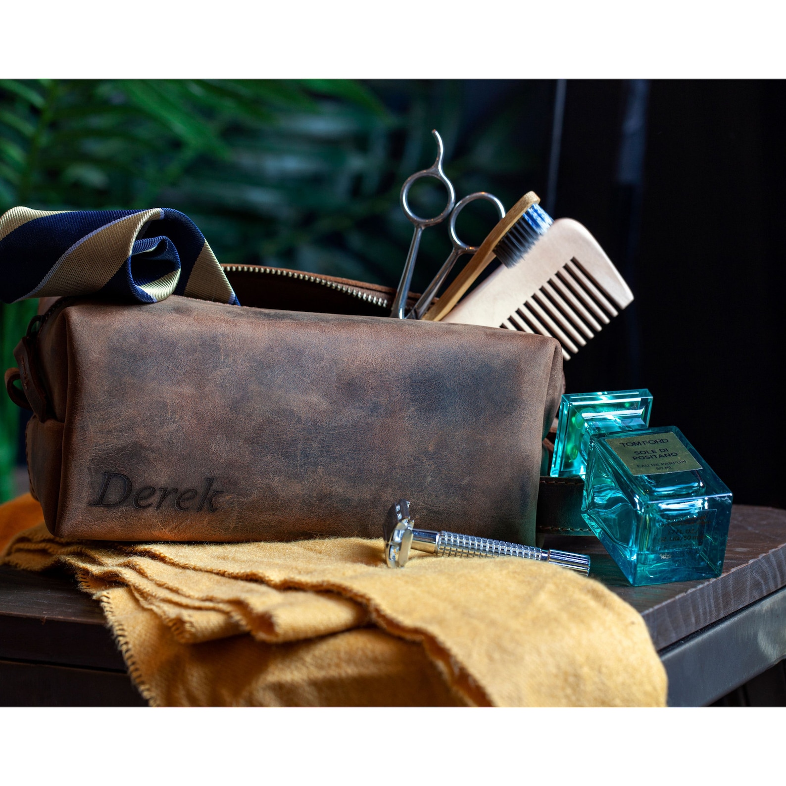 Top Grain Leather Dopp Kit for Men Handcrafted Leather Travel Etsy Canada