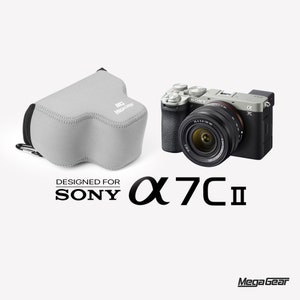 Sony A7C II Alpha 7c II (lens van 28-60 mm), neopreen cameratas, lichtgewicht en compacte gevoerde camerahoes, waterbestendige cameratas DSLR