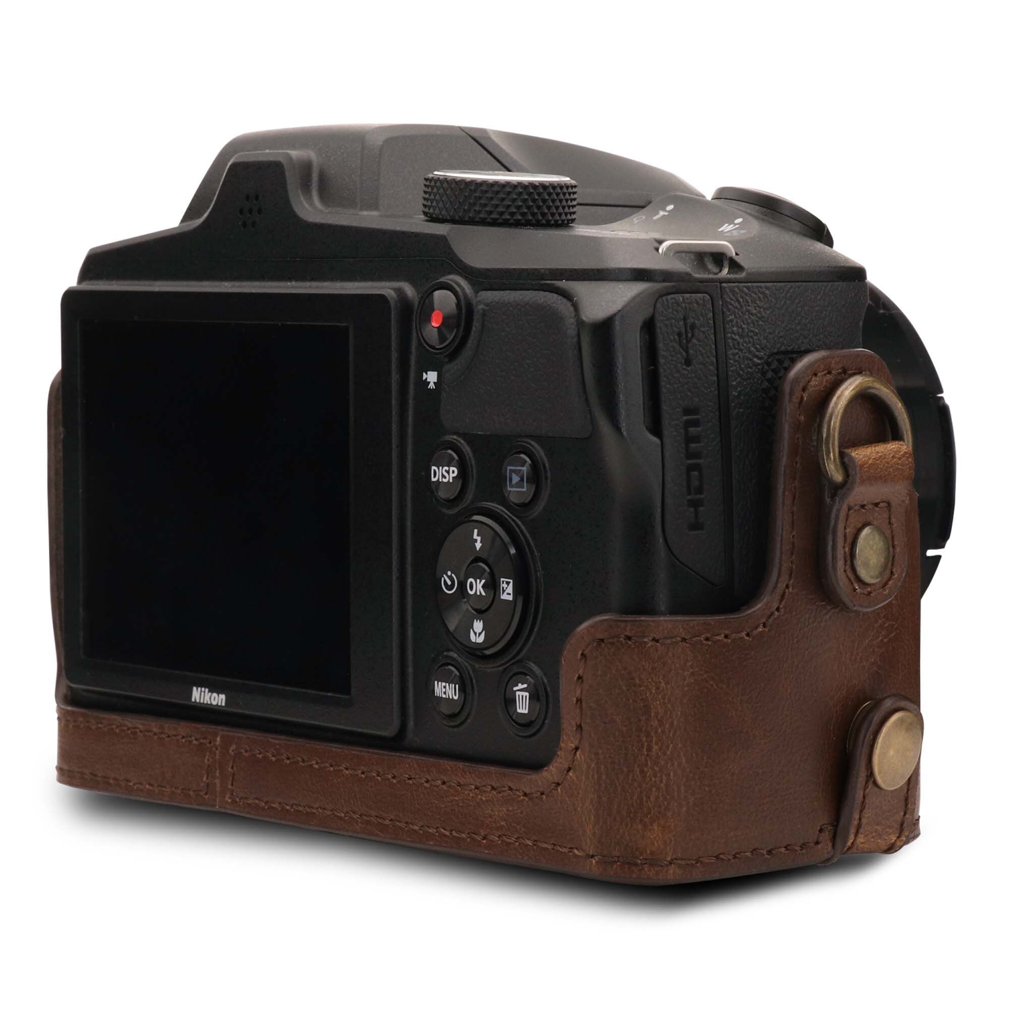 Leather Camera Case & Strap Compatible With Nikon Coolpix B600 Etsy