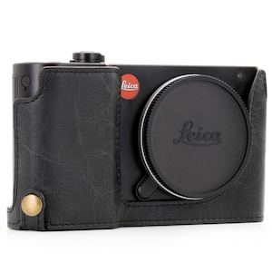 Leica TL2 TL Leather Camera Case Half Cover - Black Brown Green Tan - With Strap Option