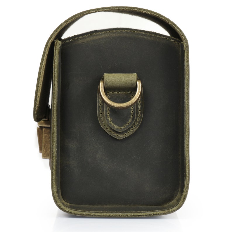 Personalized Top Grain Italian Leather Messenger Bag Camera Bag for Mirrorless, Instant, DSLR Cameras, Travel Bag, Unisex image 8