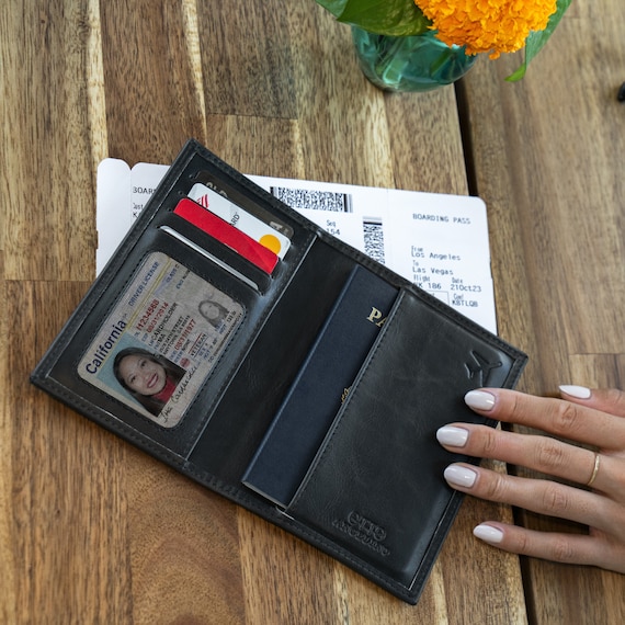 Moero Portafoglio Portafoglio In Vera Pelle Sottile Con Blocco RFID - Design Bifold, Leggero E Tascabile! Portafoglio Rfid Migliore - Foto 4