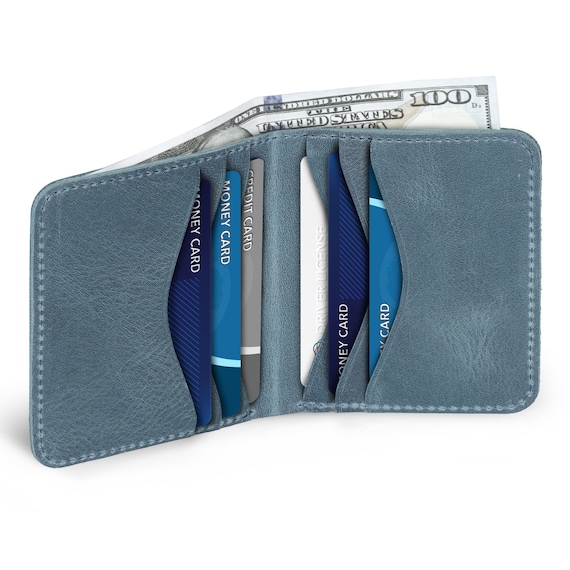  Alpha Wallet - Ultra Slim, Minimalist Wallet, RFID Blocking, 12 Card Capacity