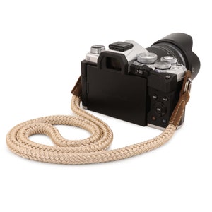 Wrist and Neck Strap for SLR, DSLR Cameras Small / Medium / Large Camel / Khaki Green / Mink / Cinnamon / Red Cinnamon