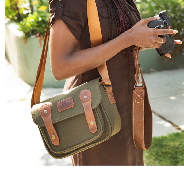 Canvas Camera Bag Etsy